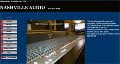 Desktop Screenshot of nashvilleaudio.com